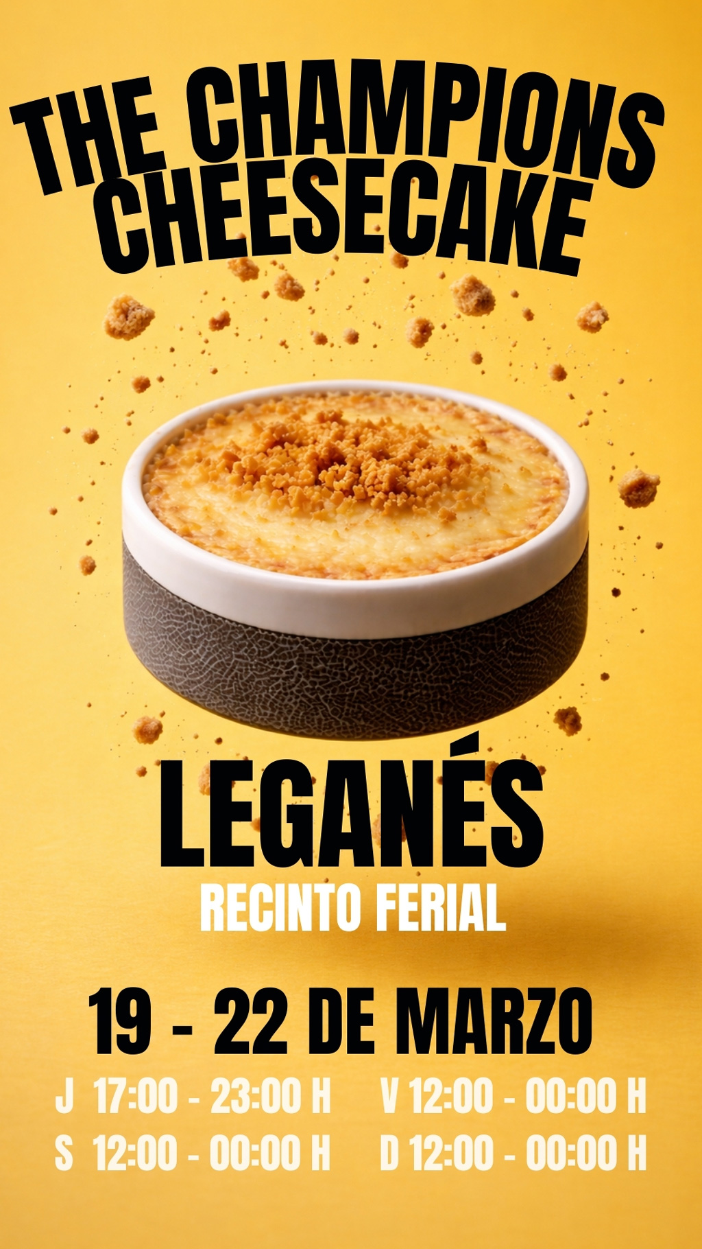 Leganés acogerá del 19 al 22 de marzo el campeonato nacional de tartas de queso ‘The Champions Cheesecake’