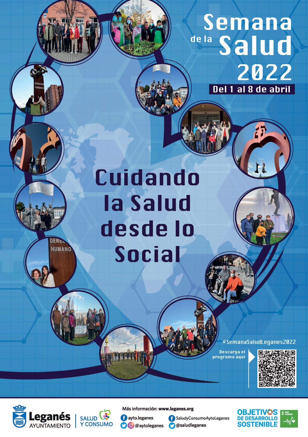 El Ayuntamiento y las entidades de Leganés conmemoran el Día Mundial de la Salud poniendo el acento en la importancia de las relaciones sociales