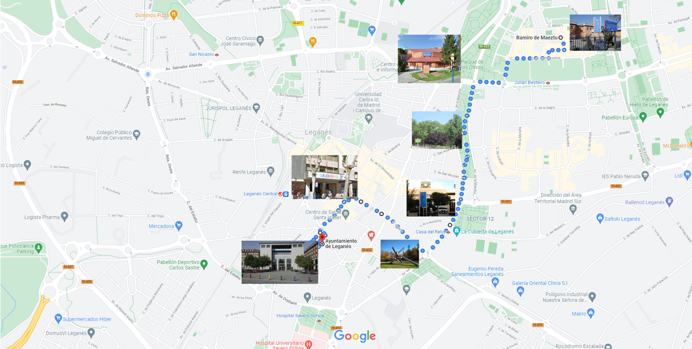 RUTA A PIE DE ZARAZAQUEMADA A LEGANÉS CENTRO