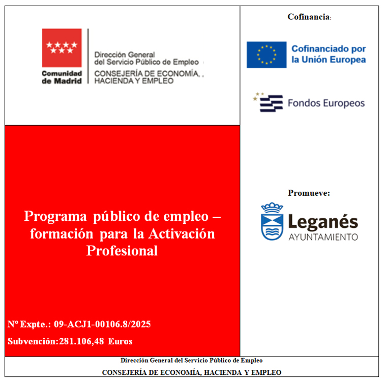 PROGRAMA PÚBLICO DE EMPLEO-FORMACIÓN PARA LA ACTIVACIÓN PROFESIONAL DE FORMENTO DE EMPLEO JUVENIL CON LAS CORPORACIONES LOCALES EN EL MARCO DEL PROGRAMA FSE+2021-2027 (2025)