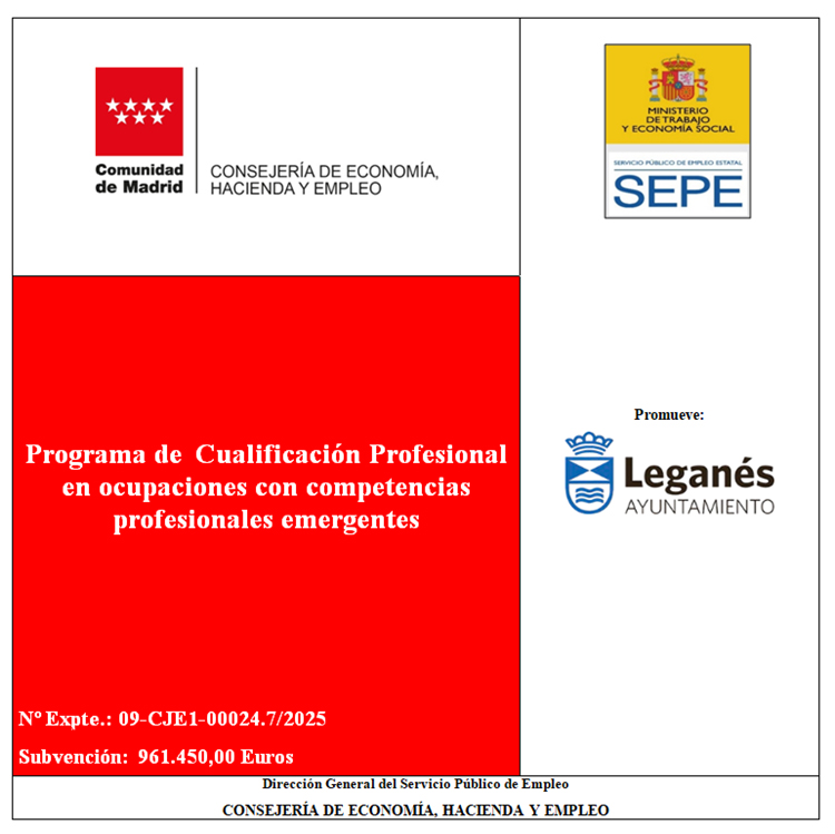 PROGRAMA PÚBLICO DE EMPLEO-FORMACIÓN PARA LA CUALIFICACIÓN PROFESIONAL EN OCUPACIONES CON COMPETENCIAS PROFESIONALES EMERGENTES (2025)
