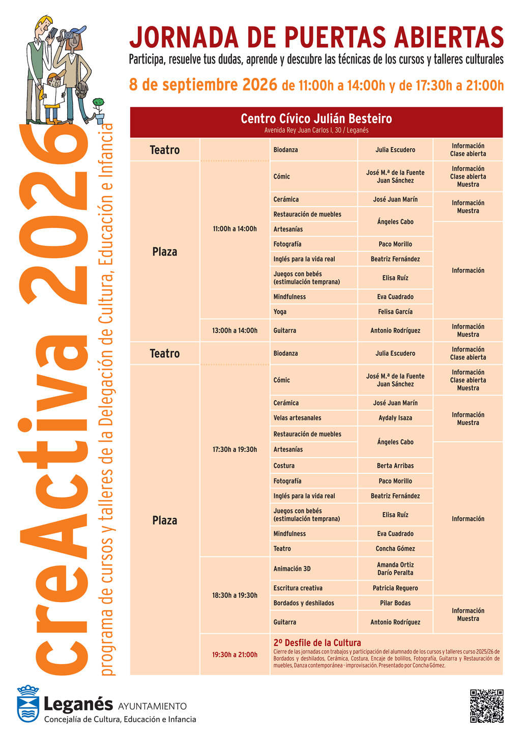 Jornadas de puertas abierta de cursos y talleres