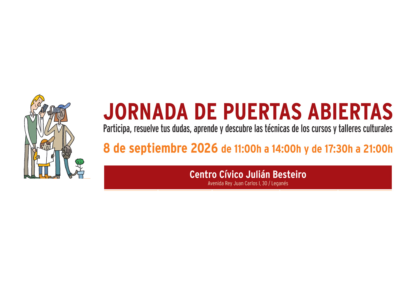 JORNADAS DE PUERTAS ABIERTA DE CURSOS Y TALLERES