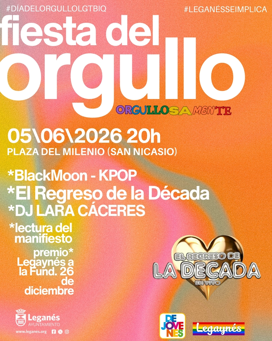 Leganés vuelve a abrir un año más la programación de "Orgullo en Comunidad" (MADO26) en toda la región