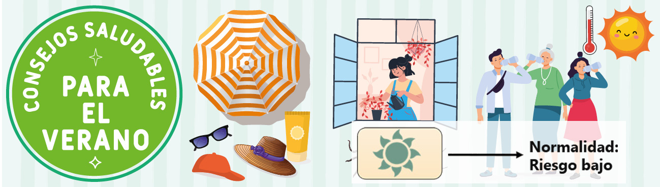 Campaña de verano saludable. Ola de Calor - Riesgo bajo
