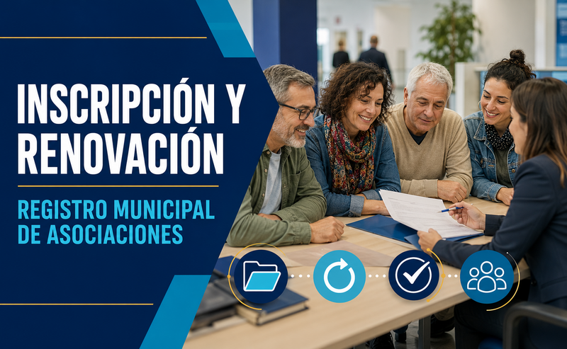 Inscripción y renovación en el Registro Municipal de Asociaciones