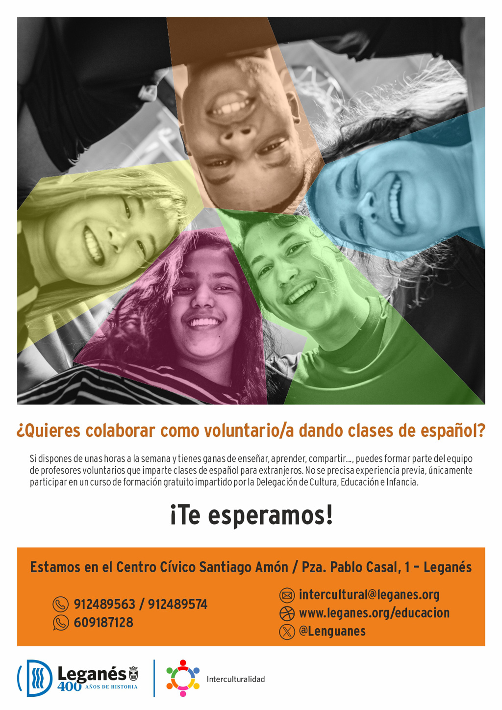 Convocatoria de personas voluntarias para enseñar español a inmigrantes