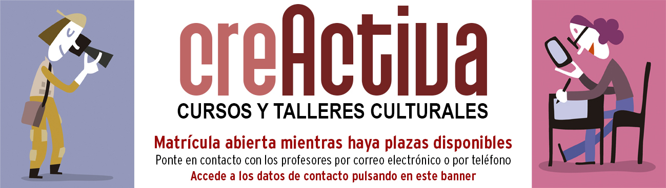 Cursos y talleres de Cultura para el curso 2025/2026